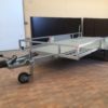 EN SEVILLA ALQUILER DE BATEA ALQUILER DE CARRO CARRITO REMOLQUE DE CARGA barandilla, porta, carruaje, maquinaria, portamaquinaria, pluma plataformas, plataforma, batea, vatea,