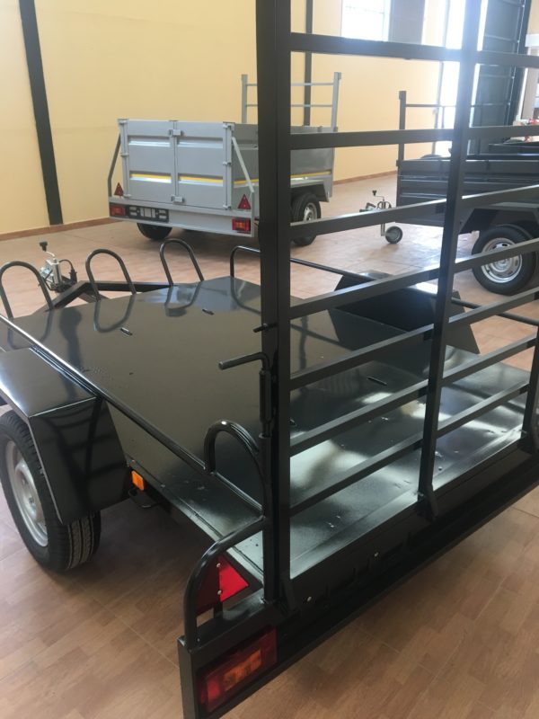 remolque con freno, desmontable, remolque de motos con freno, remolque doble eje con freno, carro de motos, motos, alquiler de motos, portes de motos, (8)